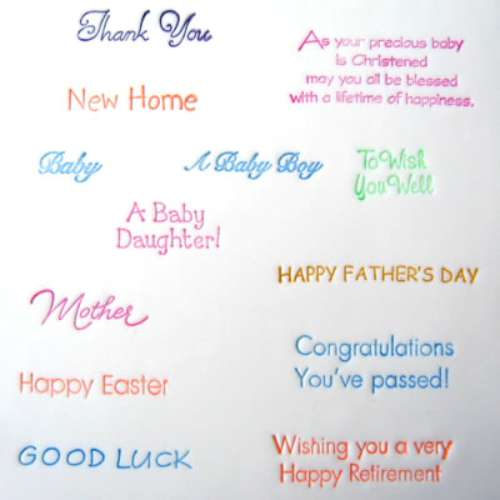 Celebration Lettering - Assorted - Click Image to Close